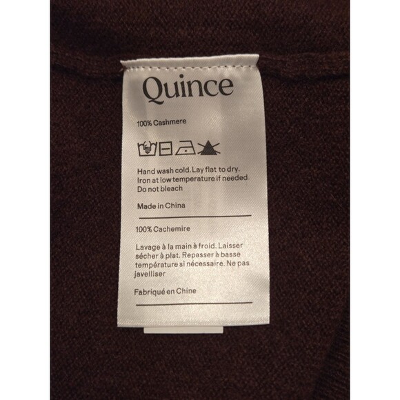 Quince 100% Mongolian Cashmere Full Zip Hoodie Sweater Medium NWT Rich Burgundy - Picture 7 of 14